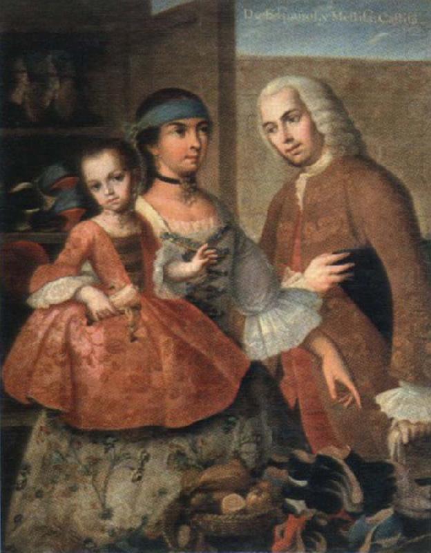 de espanol y mestiza,catiza, George Frederick